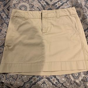Gap khaki mini skirt